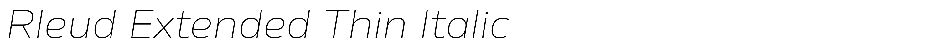 Rleud Extended Thin Italic